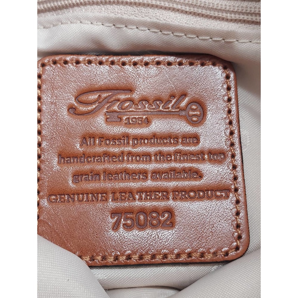 Fossil Woven Fall Brown/Multi Color Small Bag - image 7